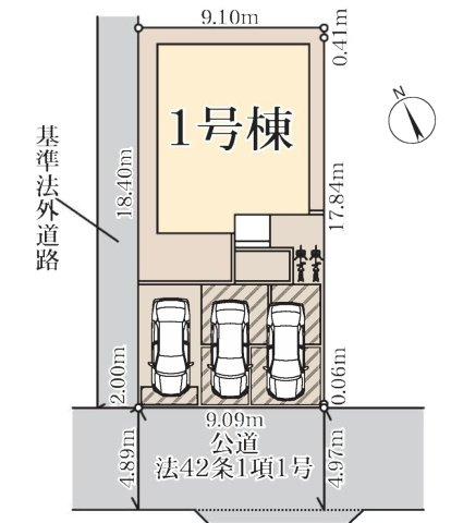 【新築戸建】熊谷伊勢町第5の区画図