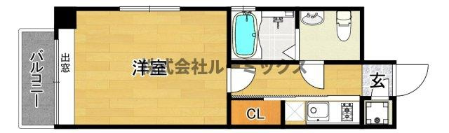 福岡市城南区鳥飼７丁目の賃貸マンションの間取り