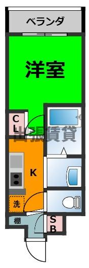 仲介手数料0円！！ラ・ヴィアンパレスIIの間取り