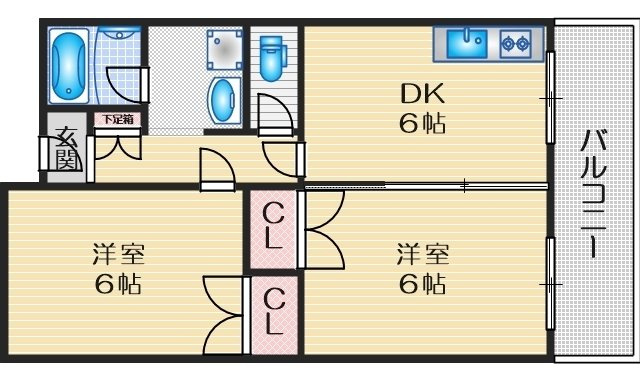 成晃マンションの間取り