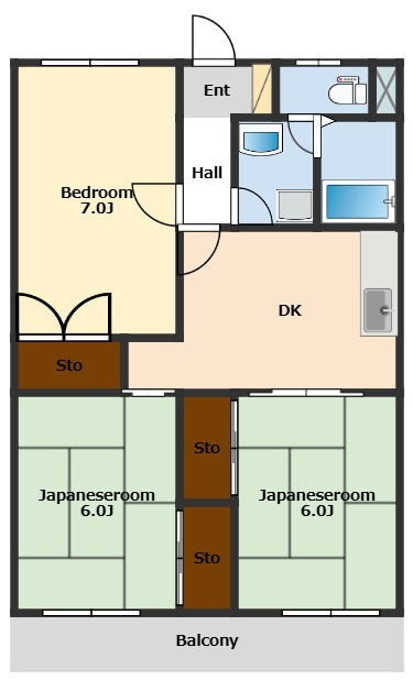 ニューハイツ春の木 No.2の間取り