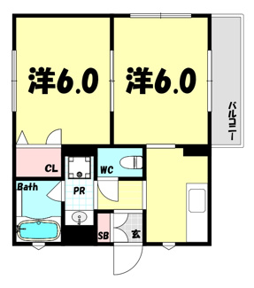 【間取り】 | 中山手ガーデンパレスC棟
