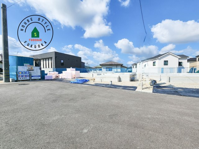 筑紫野市紫5丁目第3-2棟(4号棟)の外観|デザイン性のある外観です。