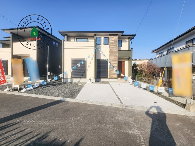 筑紫野市紫5丁目第3-2棟(5号棟)の外観|デザイン性のある外観です。