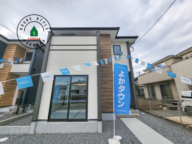 小郡市大保第4-2棟（2号棟）の外観|デザイン性のある外観です。