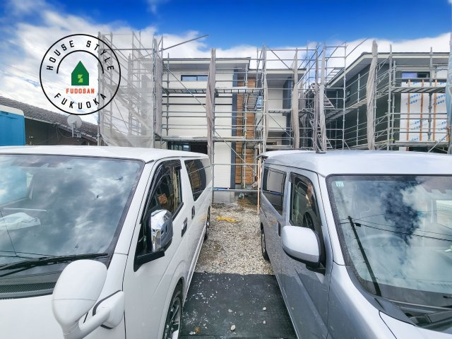 小郡市大保第4-2棟（1号棟）の外観|デザイン性のある外観です。