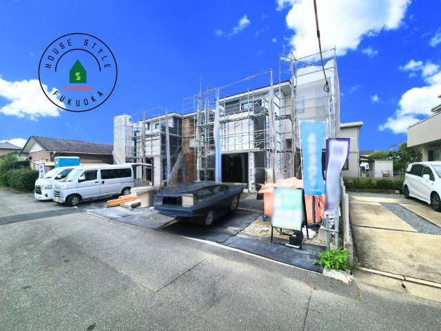 小郡市大保第4-2棟（1号棟）の前面道路含む現地写真|見学の時間などお気軽にお問い合わせ下さい。