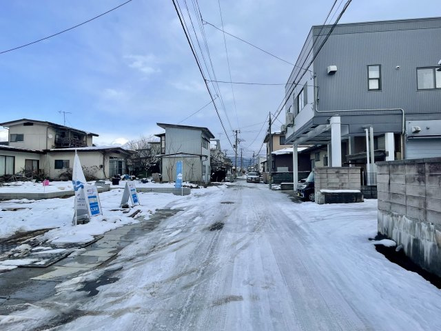 【前面道路含む現地写真】 | 【新築分譲住宅　～クレイドルガーデン～】 山形市江南　第24　☆全2棟☆