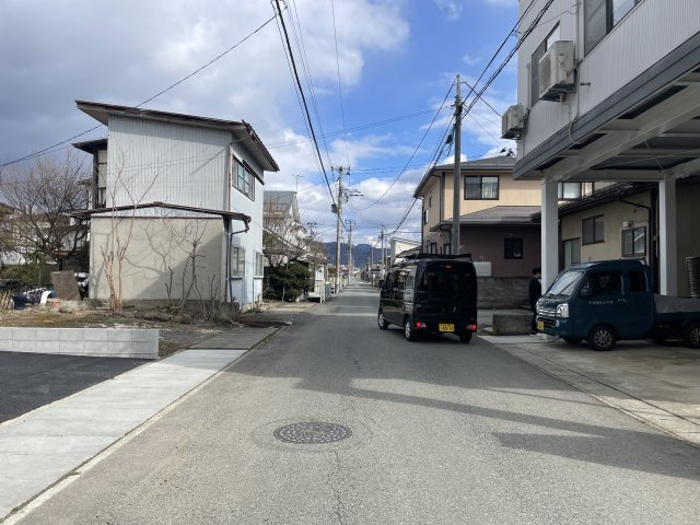 【前面道路含む現地写真】 | 【新築分譲住宅　～クレイドルガーデン～】 山形市江南　第24　☆全2棟☆