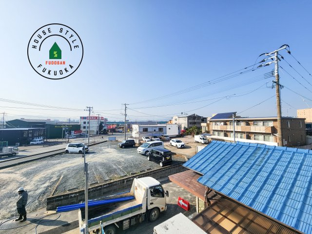 大野城市中1丁目第4-2棟（1号棟）の展望|窓から緑が見える物件も魅力的です。