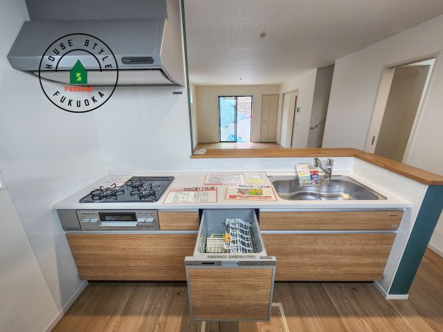 福岡市城南区堤1丁目第2-2棟（2号棟）のキッチン|キッチン。グリル・食器洗い乾燥機・浄水器も完備。