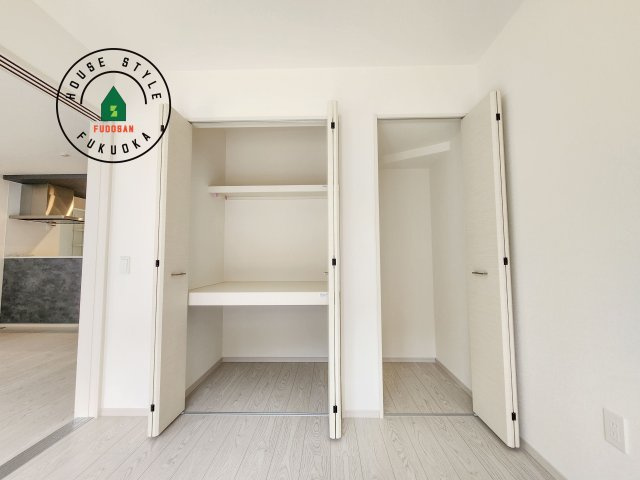 福岡市城南区堤1丁目第2-2棟（1号棟）の収納|大きなスペースがあり、収納には困りません。
