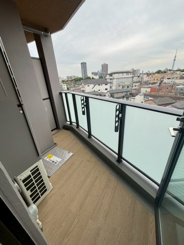 アジールコート町屋のバルコニー