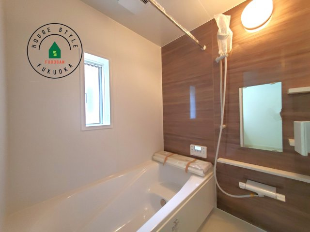 福岡市西区今宿東3丁目第10-6棟(2号棟)の内観：施工例|浴室は一日の疲れを癒す場所だから、家族みんながゆったりできる快適設計。追い炊き機能付きオートバス。安定した温度で、いつでも快適に入浴できます。