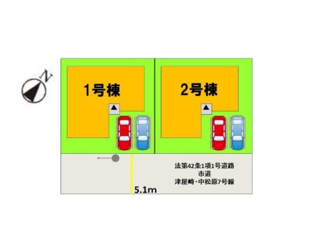 福津市津屋崎1丁目第5-2棟（1号棟）の区画図|明るく開放的なリビングダイニングは豊かな陽光が注ぎ込み、やすらぎの空間を演出してくれます。ご家族で楽しいひとときをお過ごし下さい。※家具はCGを合成したものです。