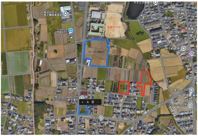 小郡市福童　売り土地【区画6】の地図