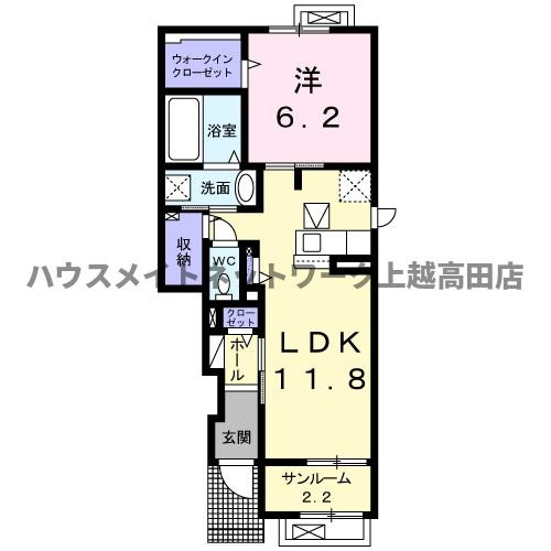 ケーズレジデンスＣの間取り|間取図
