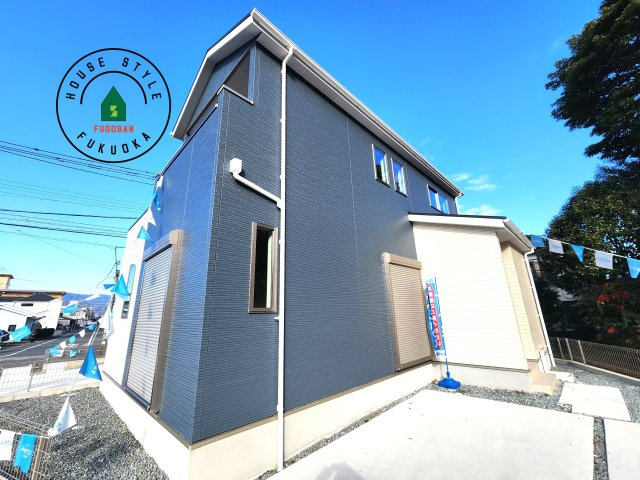 春日市天神山1丁目第1-2棟（2号棟）の外観|デザイン性のある外観です。