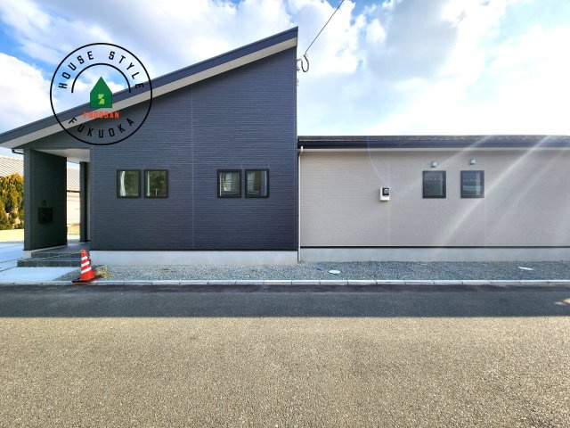 福岡市西区今津第13-1棟（1号棟）の外観|デザイン性のある外観です。