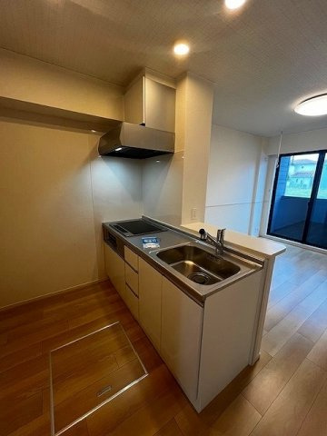 オーシャンフロントのキッチン