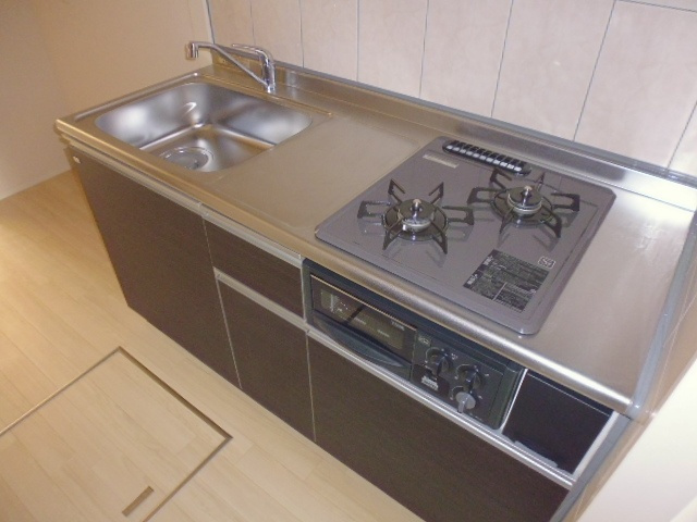 アント・クラントのキッチン|2口ガスコンロ