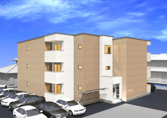 ＲＥＧＡＬＥＳＴ庭瀬Ⅱの外観パース