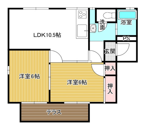 コーポラス近藤【キャッシュバック対象物件】の間取り