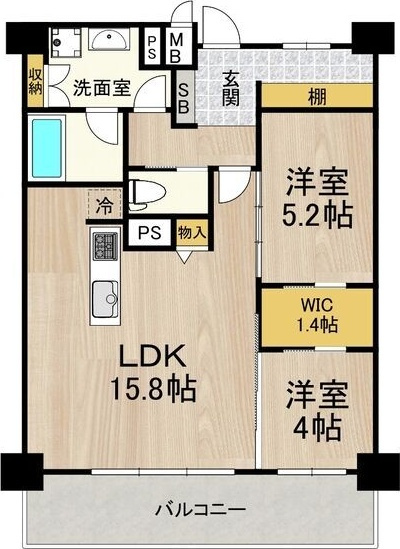 セノアタワー新大阪の間取り