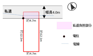 江戸川区平井１丁目の戸建の区画図