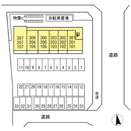 D-ROOM姉体の区画図