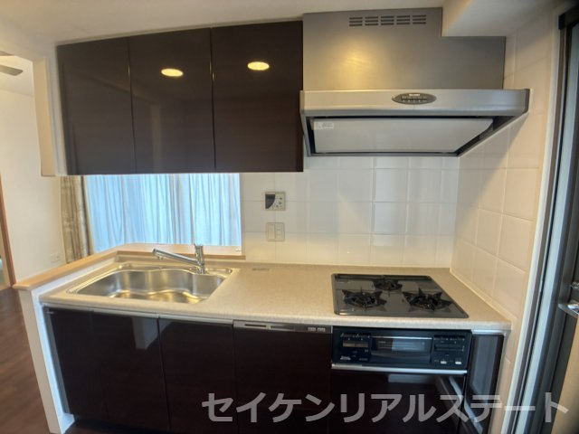 ガーデンブリーズ光の街　2階部分のキッチン|収納豊富、コンパクトなキッチンで掃除もラクラク