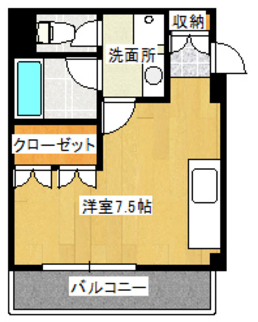 テラッセ　オクの間取り|独立洗面台☆
