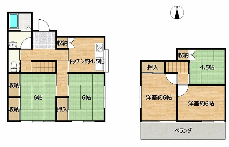 玉村町大字上新田　中古1529の間取り