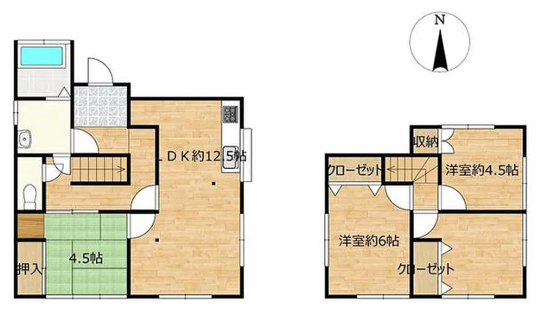 玉村町大字上新田　中古1499の間取り