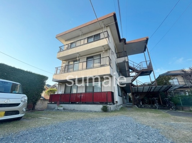 上小ハイツの外観|閑静な住宅地