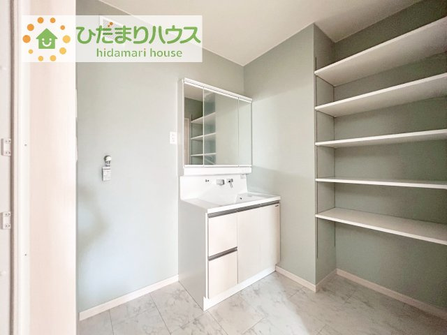 【独立洗面台】 | 我孫子市若松　新築戸建　A号棟 | シンプルで使い勝手の良い独立洗面台！