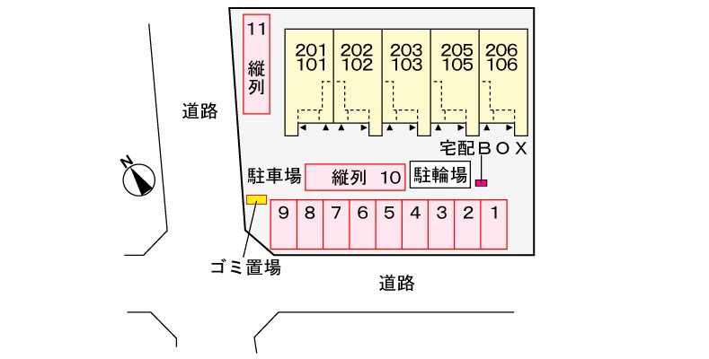 ブルーデイジーの駐車場