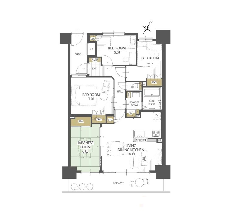 ガーデンブリーズ光の街　の間取り