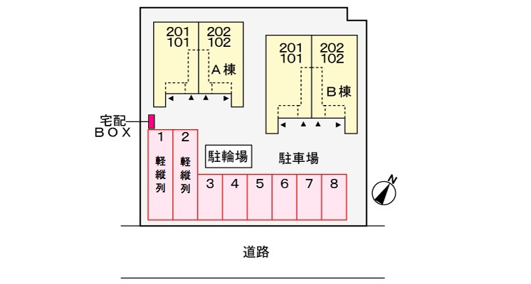 イターナル伊藤 Ⅰの区画図