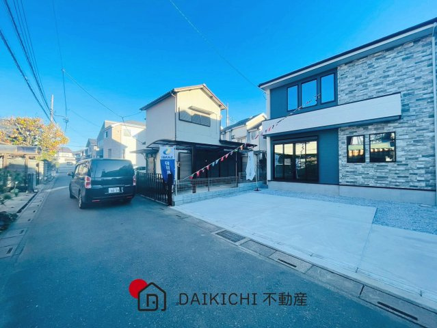 【前面道路含む現地写真】 | 桶川市坂田7期　新築戸建　全1棟　1号棟