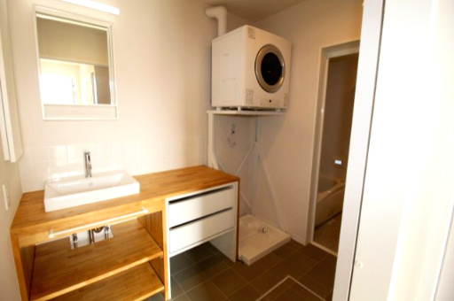 野市町西野　中古戸建【未入居物件】モデルハウス　の脱衣所