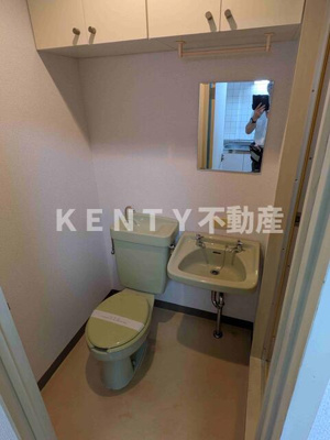 【洗面所】 | コーポ須山 | コンパクトで使いやすい洗面所