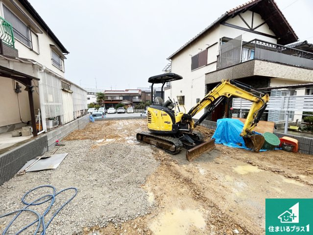 明石市二見町西二見　新築一戸建ての外観|現在の進捗状況です！順調に作業進行中、完成が待ち遠しいです！詳細の間取り等、お気軽にお問い合わせください！