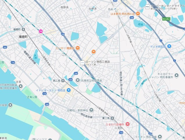 明石市二見町西二見　新築一戸建ての地図