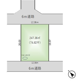 【土地図】 | 【JINSEI】～みどりの中央　住宅用地～　建築条件なし