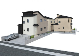 【外観】 | 伊勢原市高森6丁目  3号棟 | イメージパース（完成時に現況と異なる場合は現況優先となります）