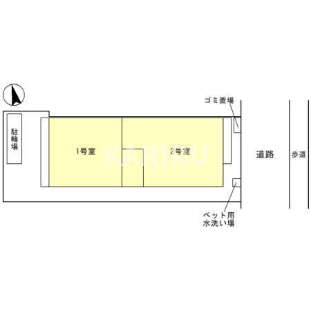 クラシスト東中本の区画図