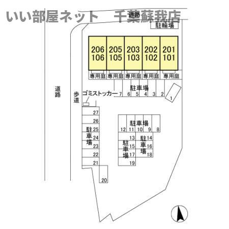 エオス　パーラー影山の区画図