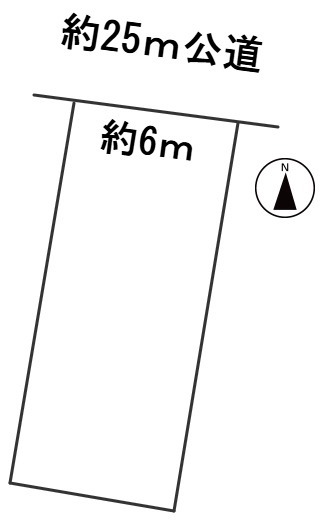 ６５９８１　岐阜市徹明通土地の区画図
