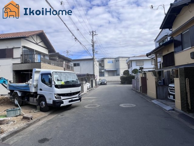 明石市二見町西二見　新築戸建の前面道路含む現地写真|【ホームページに現地動画掲載中】●年中無休：当日予約可●南向き前面道路広く約6.3m！
